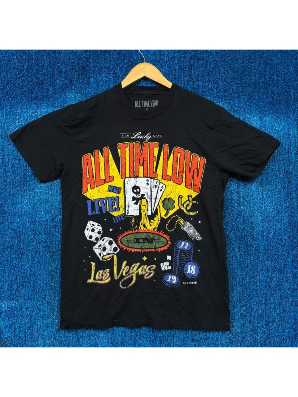 All Time Low Las Vegas Tour Rock T-Shirt Size Medium